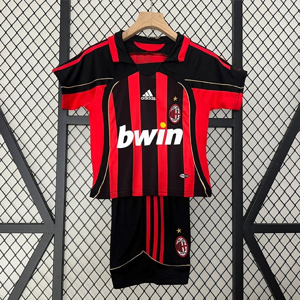 Camiseta AC Milan Primera equipo Retro Niño 2006 2007